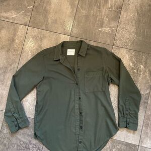 Abercrombie & Fitch Olive Button-Down Shirts size medium